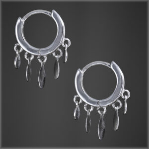 Mahala 925 Sterling Silver Boho Earrings Silver