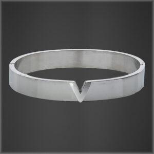 Violetta Snap Bangle silver