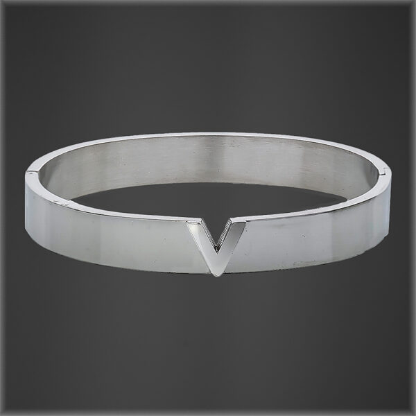 Violetta Snap Bangle silver