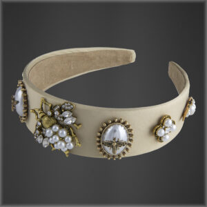 Crystal Bee headband Honey