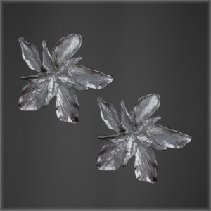 Enchanting Flower Duo Earrings Silver