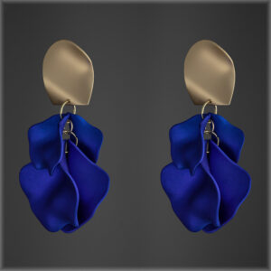 Gold:Royal Blue Petal Drops