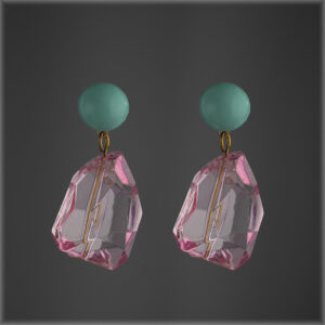 Gelati Crystal Earrings Pink