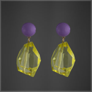 Gelati Crystal Earrings Yellow