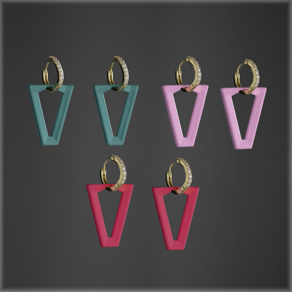 Candy Triangle earrings comp