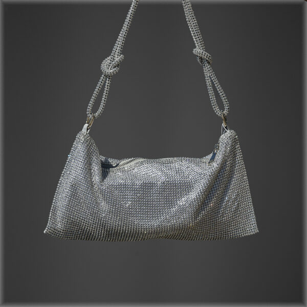 Knotted Crystal Evening Bag