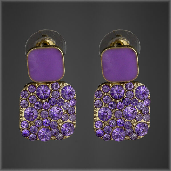 Violet Crystal Earrings