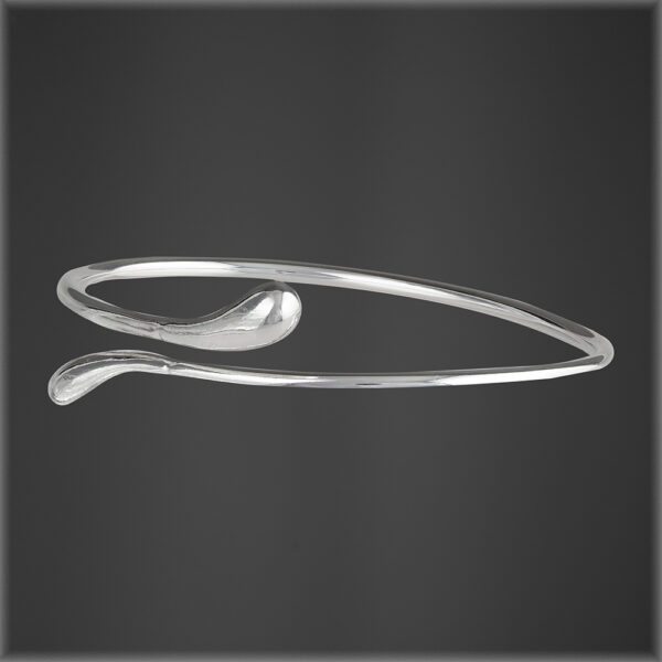 Waterdrop Silver Bangle