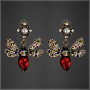 Queen Bee Crystal Earrings