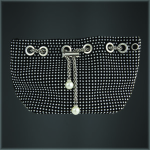 Bridget Pearl Pouch Bag Silver