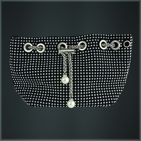 Bridget Pearl Pouch Bag Silver