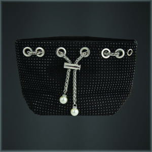 Bridget Pearl Pouch Bag black