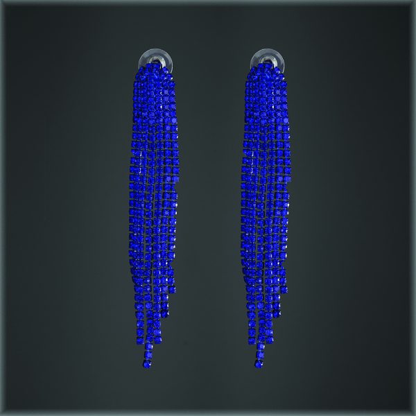 Belinda Blue Tassel Earrings