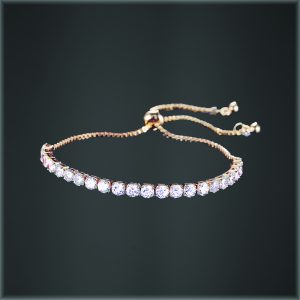 Classic Crystal Tennis bracelet Gold