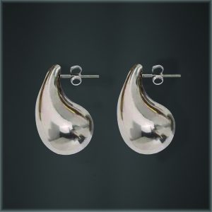 Teary Stud Earring silver