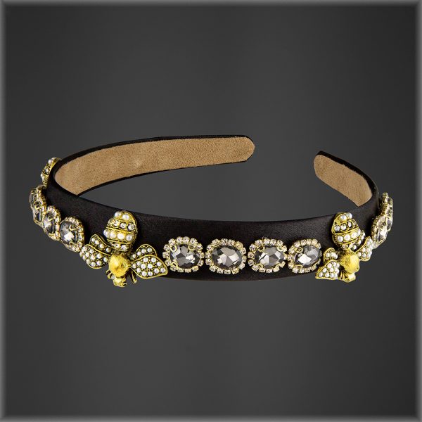 Brittany Bee Headband Black