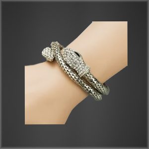 Snake wrap bracelet silver copy